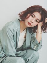 カナン 銀座(CANAAN)&nbsp;無造作ヘア　抜け感　カシスラベンダー　ボブ