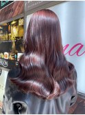 Aimee 町田　ストロベリーチョコレート×ニュアンス巻き