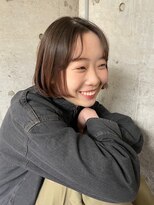 エミュ 天文館店(eMu) ぱつっと顎ラインボブ