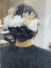 3131ヘアアレンジ成人式　卒業式　袴振袖　披露宴　結婚式