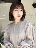 ボブ/ふんわりカール/春カラー/ヘルシースタイル/20代30代