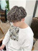ハイライト×ツイスパ波巻きニュアンスパーマ　横浜メンズパーマ