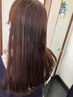 【ダメージレス】酸性ストレートパーマ（美髪Tr付き）+カット￥17600～