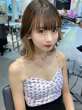 ランテルディ 渋谷(LANTERDIT) 【LANTERDIT】ボブとイヤリングカラー