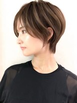 ジルブラン(JIL BLAN) ハイライトバレイヤージュダブルカラーショートカット30代40代