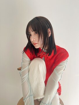 フィット ヒュー 千葉(fit hue) 黒髪/オリーブグレー/ココアベージュ/小顔/クラゲヘアー