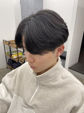 ☆水戸メンズセンターパートニュアンスパーマ毛流れパーマ学割