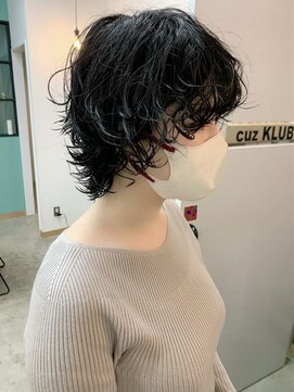 キューズ クラブ(cuz KLUB) 【cuzKLUB】ショートウルフ×パーマ＊池袋