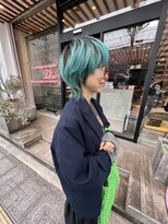 ディーナ(D'na)&nbsp;【D'na×古屋】マッシュショート×ミントカラー