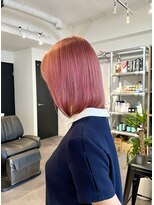 ファーム 大崎店(FAAM)&nbsp;ペールピンクカラー×ボブ
