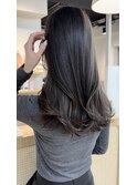 【ダークグレージュ&レイヤーカット】《福岡暗髪カラー》