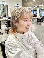 リグリー(regree)&nbsp;外ハネボブ/切りっぱなしボブ/デザインカラー/髪質改善