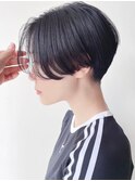 【morio松戸】ショートボブ ハンサムショート黒髪