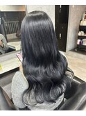 プルエクステでダークネイビー