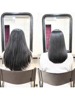 エトネ ヘアーサロン 仙台駅前(eTONe hair salon) 【大人女性】ストレートセミロング