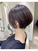 【 Ｉ. 】30代からのナチュラル前下がりショートボブ　川口