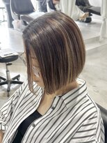 ラック(LUCK)&nbsp;髪質改善/船橋/くすみベージュ/細めハイライト