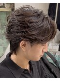 フェザーパーマ フェザーショート カルマパーマ メンズパーマ