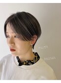 ハンサムショート×グレージュ