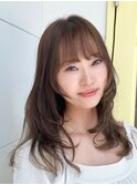 20代30代に人気！顔周りの後れ毛がかわいいシャギーレイヤー