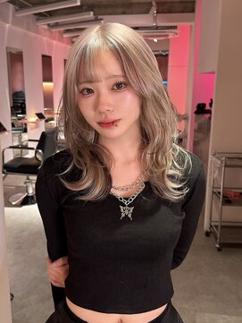 ダズリングディア(Dazzling Deer) ミルクティーベージュ/メッシュデザイン/デザインカラー/艶髪