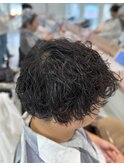 波巻きパーマ
