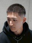 MEN'S/バズカット×スキンフェード/短髪/テーパーフェード