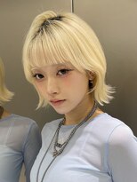 サンドイエナ 横浜店(sand yena)&nbsp;くびレイヤーボブルフネビージュ小顔ワンレンこなれミディ