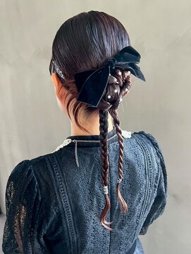 アイティーバイアルバム 下北沢店(IT by ALBUM) ロングおくれ毛前髪カット韓国ヘア_ba569991