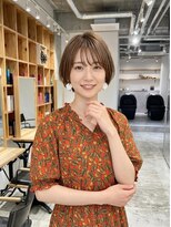 アルトル 池袋2nd(altru)&nbsp;◇大人40代50代60代ショートボブ丸みショート白髪ぼかし