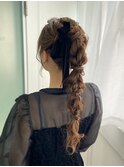 編みおろしポニー