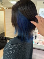 キャパジャストヘアー(CAPA just hair)&nbsp;ブルーインナーカラーウルフ