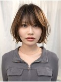 巻いて雰囲気が出るニュアンスボブ