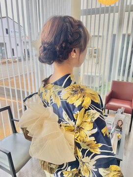 アメイジングヘアー 美沢店(AMAZING HAIR) 浴衣ヘア◎大人上品サイド編み込みアレンジ