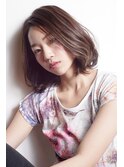 大人可愛い 切りっぱなしボブ