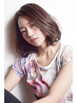 ヘアーメイクジェンテ(hair make gente) 大人可愛い 切りっぱなしボブ