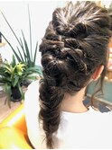 《Luana》結婚式ヘアセット◇編みおろしスタイル