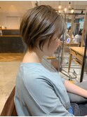 【THiRD浅野】フォギーベージュ耳かけショート