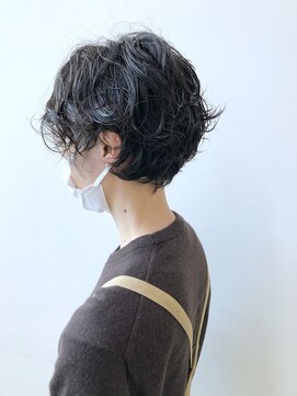ヘアーポケット リタ(HAIR POCKET ritta) オトナショート　× 無造作パーマ
