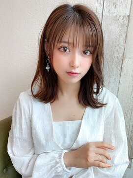 アフロート エル 錦糸町(AFLOAT L) 外ハネボブ/ペールベージュ/イルミナカラー/オンニヘア/韓国風