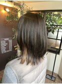 オリーブグレージュとインナーカラー