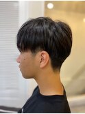 【soy-kufu】MEN'S HAIR束感ショートマッシュアッシュブラック