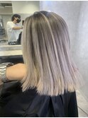 バレイヤージュ ハイライト ブリーチ