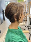 坂田【白髪ぼかしハイライト】前髪★透明感アッシュベージュ