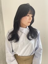 ヨーク(YOKE)&nbsp;【 YOKE 】レイヤーカット小顔顔まわりブルーブラック韓国