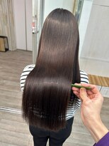 ネウィサリュー 立川(newi saLyu)&nbsp;髪質改善艶髪シンプルストレート韓国柔らかい縮毛矯正立川