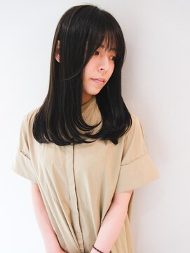 ファブ(fab.) レイヤーカット/ワンカール/オリーブブラック