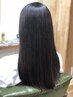 部分ストレート＋前髪カット（マーブ付）　￥6000