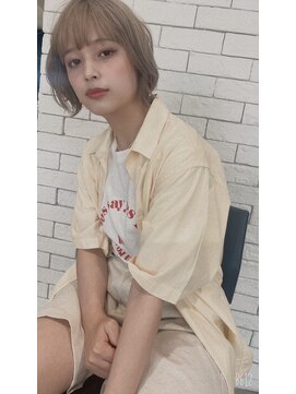 トゥーリ 藤崎店(tuuli) 大人女性◆艶レイヤー前髪ピンクベージュ 髪質改善 縮毛矯正