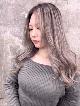 キング(K!ng) 縮毛矯正髪質改善ハイライトレイヤーカット楠葉美容室エクステ